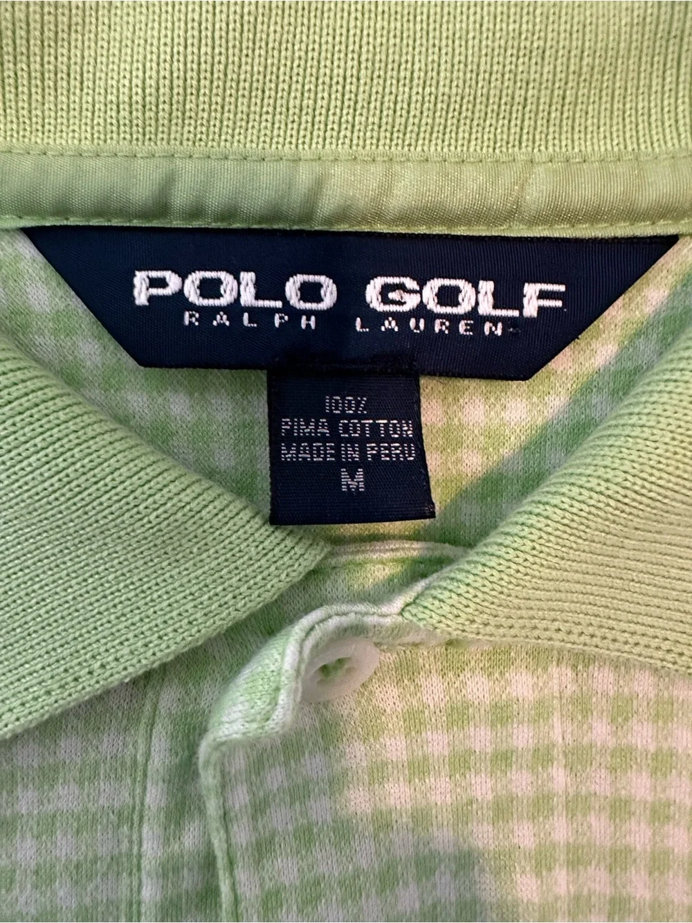 Ralph Lauren Light Green Pattern Polo Shirt